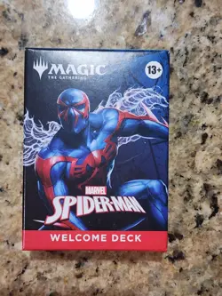 SDCC 2025 Magic The Gathering (MTG) x Spiderman Welcome Deck Blue Set - Image 1