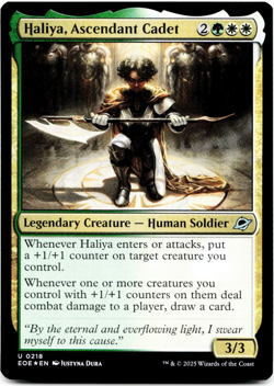 Haliya, Ascendant Cadet - FOIL - [Edge of Eternities] MTG *Ships Now* 🌳⚪⚪ - Image 3