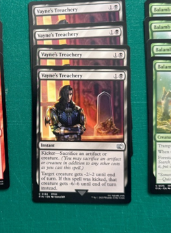 Magic the Gathering MTG Vayne's Treachery x4 NM/M Final Fantasy - Image 1