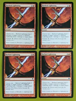 Barbed Lightning x4 Darksteel 4x Playset Magic the Gathering MTG - Image 1
