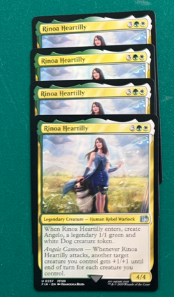 Magic the Gathering MTG Rinoa Heartlilly x4 NM/M Final Fantasy - Image 1