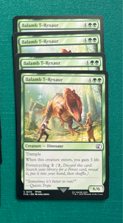 Magic the Gathering MTG Balamb T-Rexaur x4 NM/M Final Fantasy - Image 1