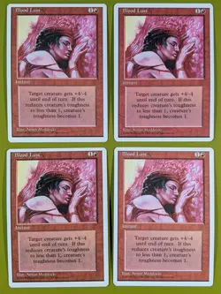 Blood Lust x4 Fourth Edition 4th 4x MTG Magic the Gathering - Image 1