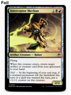 Interceptor Mechan - FOIL - [Edge of Eternities] MTG *In Hand/Ships Now* 💀🔥 - Image 1