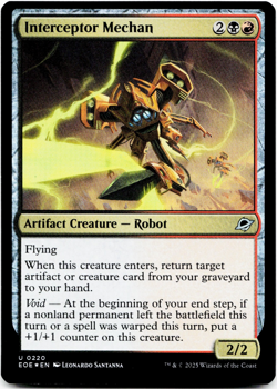 Interceptor Mechan - FOIL - [Edge of Eternities] MTG *In Hand/Ships Now* 💀🔥 - Image 3