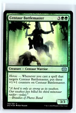 FOIL Centaur Battlemaster Double Masters 2022 - MTG Magic the Gathering Card - Image 1