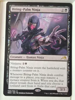 Biting-Palm Ninja - Kamigawa: Neon Dynasty - Magic the Gathering MTG Nice! - Image 1