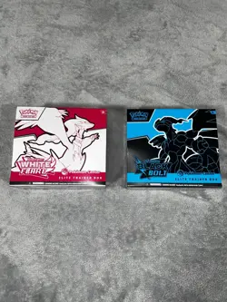 Pokemon Center Black Bolt and White Flare Elite Trainer Box Set (Sealed) - Image 1