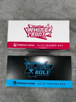 Pokemon Center Black Bolt and White Flare Elite Trainer Box Set (Sealed) - Image 5
