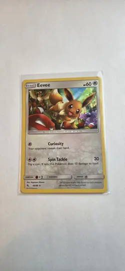 Eevee - 48/68 - Pokemon Hidden Fates Sun & Moon Holo Rare Card NM - Image 1