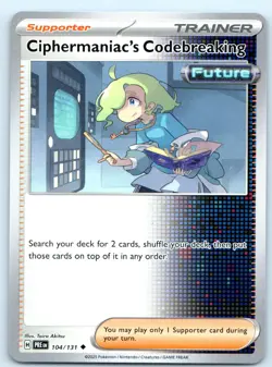 Pokemon SV: Prismatic Evolutions Ciphermaniac's Codebreaking #104/131 - Image 1