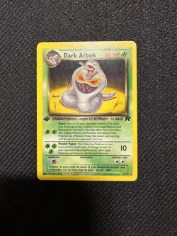 Pokemon TCG Dark Arbok 19/82 1st Edition Team Rocket Regular NM/MINT - Image 1