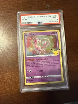 POKEMON 2021 Celebrations MEW #011 PSA 9 Mint RARE - Image 1