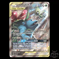 Celebi & Venusaur GX #SM167 Sun & Moon Promo NM/Near Mint Pokemon 2019 - Image 1