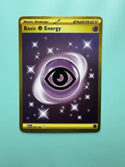 Basic Energy 207/165 Hyper Rare Holo Pokemon 151 Card Psychic Energy - NM - Image 1