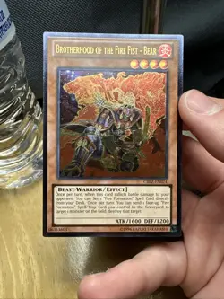 Yugioh! LP Brotherhood of the Fire Fist - Bear - CBLZ-EN024 - Ultimate Rare - Un - Image 1