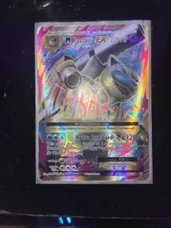 Pokemon TCG Mega M Blastoise EX Evolutions Full Art Ultra Rare Holo Card 102/108 - Image 1