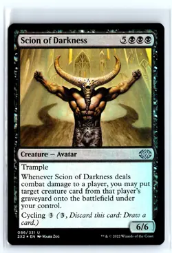 FOIL Scion of Darkness Double Masters 2022 - MTG Magic the Gathering Card - Image 1