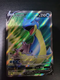 Lapras GX Pokemon Card Blizzard Burn Ice Beam GX Holo Rare - Image 3