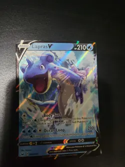 Lapras GX Pokemon Card Blizzard Burn Ice Beam GX Holo Rare - Image 5