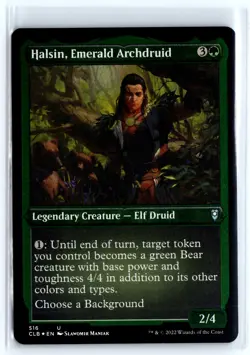 FOIL Halsin, Emerald Archdruid 516 Baldur's Gate - MTG Magic the Gathering Card - Image 1
