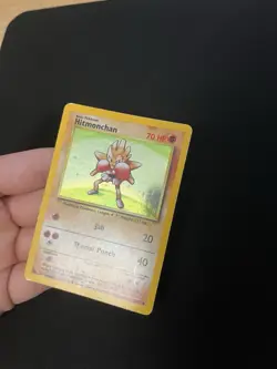 Hitmonchan 7/102 PL Holo Rare Base Set Pokemon Card Vintage 1999 WOTC - Image 4