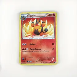 2011 Black & White Set Pokemon Card 018 Pignite LP - Image 1