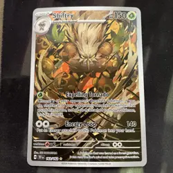 Shiftry 163/162 Sv05: Temporal Forces Holo Pokemon Card Grass Type Full Art - Image 1