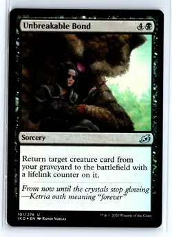 FOIL Unbreakable Bond Ikoria: Lair of Behemoths - MTG Magic the Gathering Card - Image 1