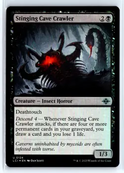 FOIL Stinging Cave Crawler Lost Caverns of Ixalan - MTG Magic the Gathering Card - Image 1