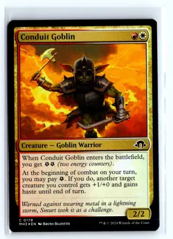 FOIL Conduit Goblin Modern Horizons 3 Common - MTG Magic the Gathering Card - Image 1