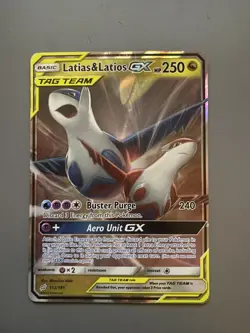 Pokemon TCG Latias & Latios GX Tag Team Card Full Art 113/181 - Image 1