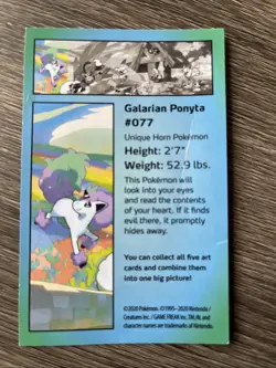 2020 Pokemon Galarian Ponyta #077 Card - Image 1