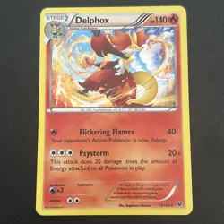 Delphox 13/124 Holo Rare XY Fates Collide Pokemon TCG Card 2016 - Image 1