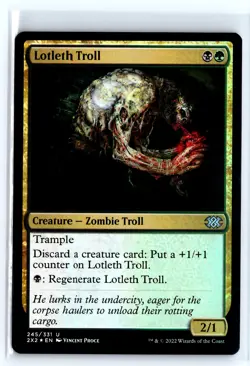 FOIL Lotleth Troll Double Masters 2022 - MTG Magic the Gathering Card - Image 1