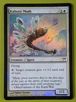 FOIL Kabuto Moth x1 Champions of Kamigawa 1x Magic the Gathering MTG - Image 1