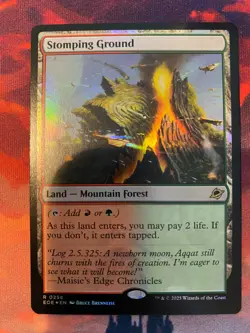 MTG Edge of Eternities Stomping Ground Foil - Image 1