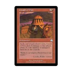 WOTC MtG Prophecy Citadel of Pain (U) EX - Image 1