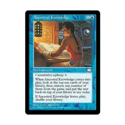 WOTC MtG Weatherlight Ancestral Knowledge (R) NM - Image 1