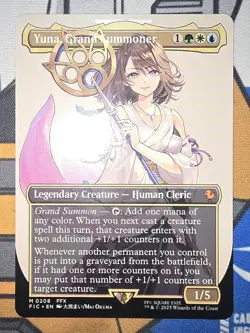 MTG (FIC) - Yuna, Grand Summoner (Borderless) (#208) - Regular Near Mint - Image 1