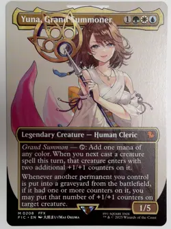 MTG (FIC) - Yuna, Grand Summoner (Borderless) (#208) - Regular Near Mint - Image 1
