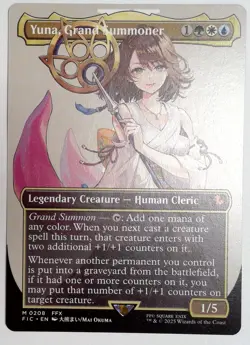 MTG (FIC) - Yuna, Grand Summoner (Borderless) (#208) - Regular Near Mint - Image 2
