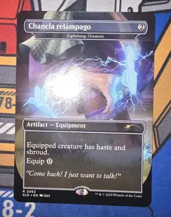 MTG × Secret Lair Drop - Chancla relampago - Lightning Greaves (#2062) - REG NM - Image 1