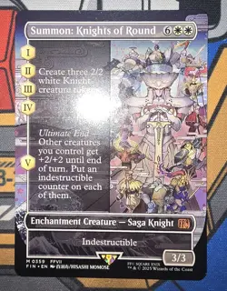 MTG (FIN) - Summon: Knights of Round (Borderless) (#359) - Regular Near Mint - Image 1