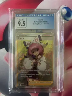 Pokemon TCG Chilling Reign Klara 194/198 Full Art Trainer CGC MINT 9 RegradeU - Image 1