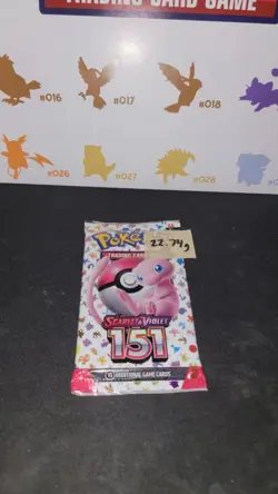 22.74g SEALED, In Hand, Eng Pokemon 151 MEW Booster Pack - HeavyU God PackU - Image 2