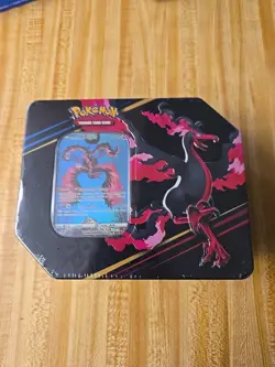 Pokemon TCG Crown Zenith Galarian Moltres Tin-Brand New/Factory Sealed (5 Packs) - Image 1