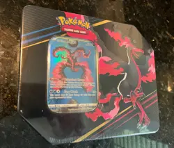 Pokemon TCG Crown Zenith Galarian Moltres Tin-Brand New/Factory Sealed (5 Packs) - Image 1