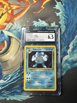 1999 Pokemon TCG Base Set 13/102 - Poliwrath Holo Rare PSA CGC 6.5 - Image 1