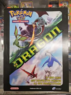 Pokemon TCG Rare Promo Ex Dragon Sell Sheet/Poster Unused 11" x 9" - Image 1
